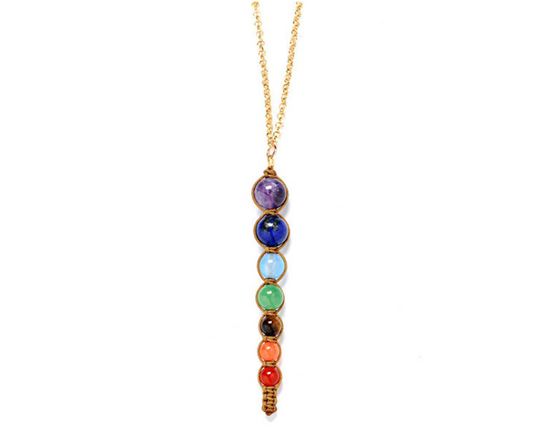 7 Chakra Stones Healing and Balancing Necklace
