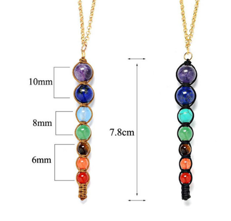 7 Chakra Stones Healing and Balancing Necklace